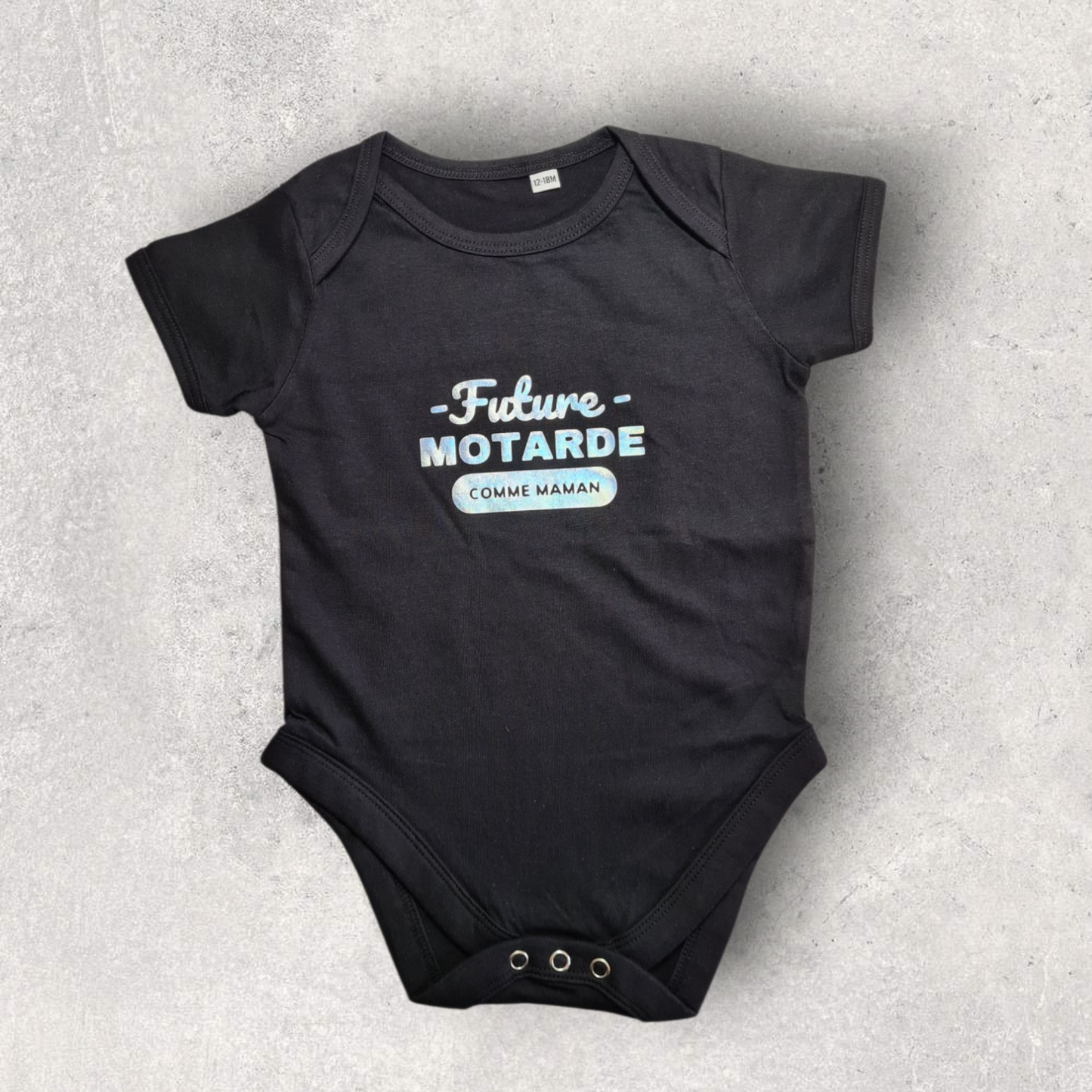 Body bébé fille " Future motarde comme maman "
