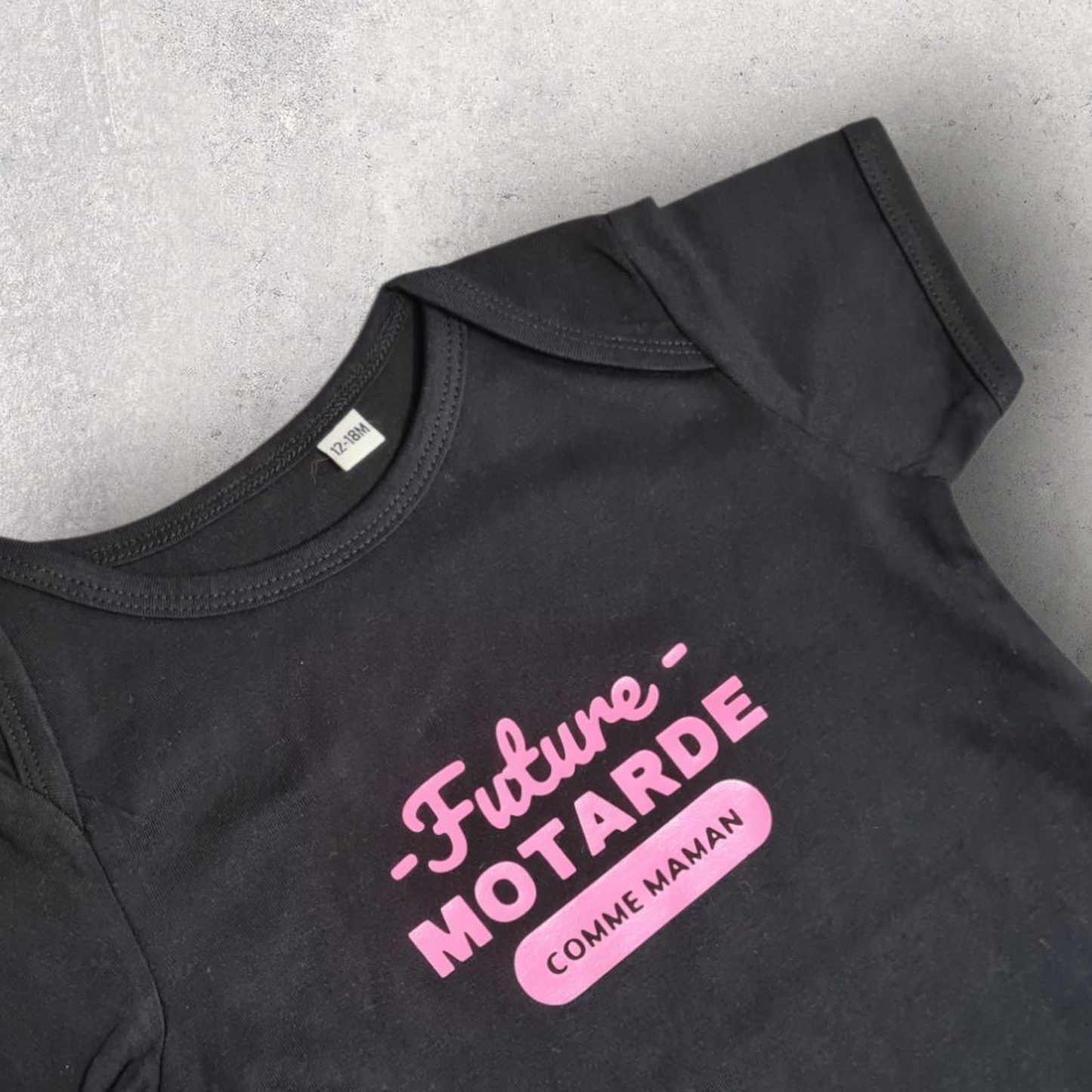 Body bébé fille " Future motarde comme maman "