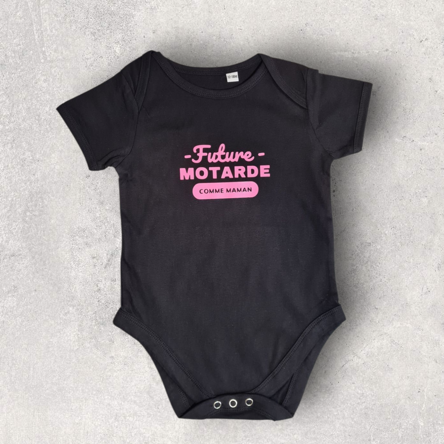 Body bébé fille " Future motarde comme maman "