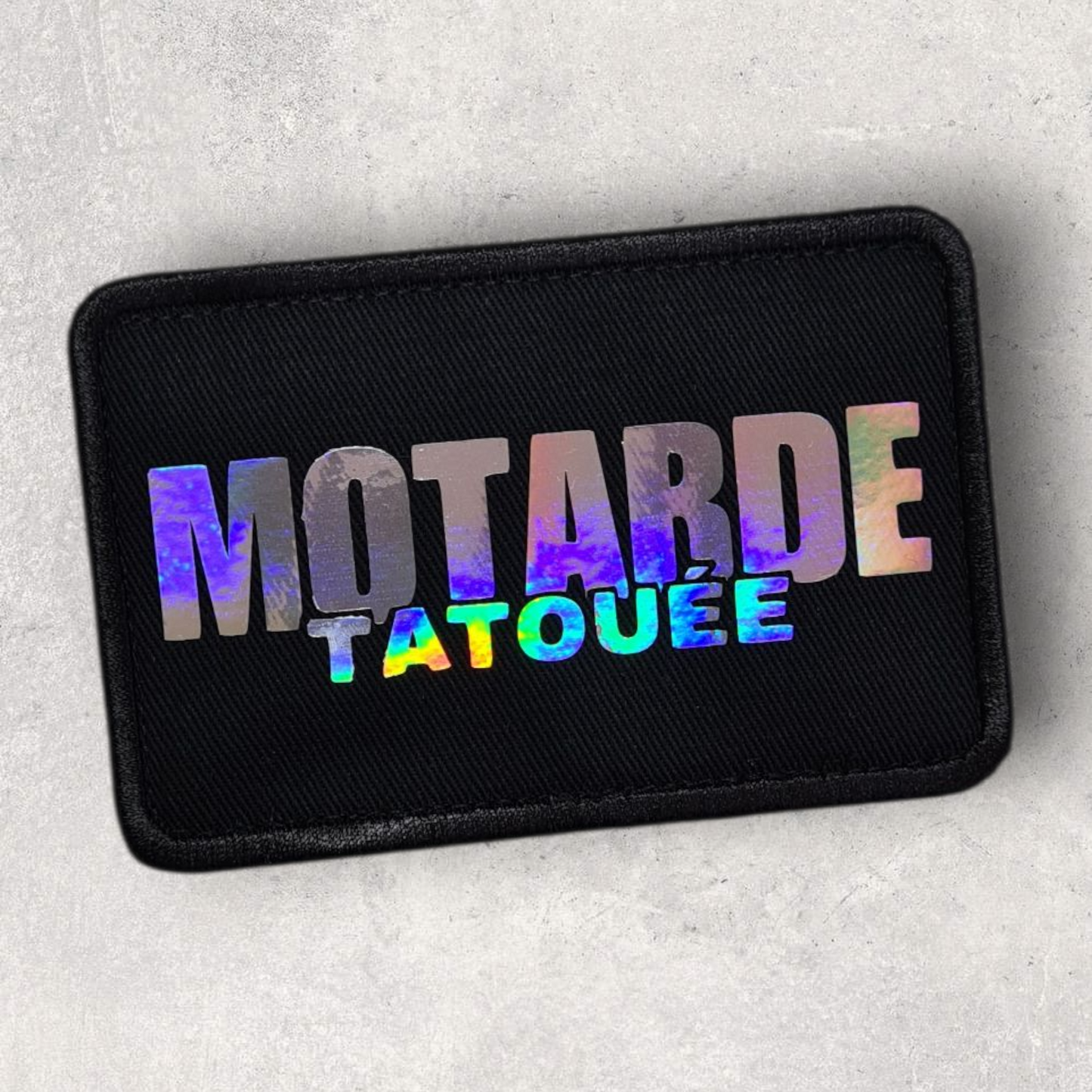 Patch amovible " Motarde tatouée "