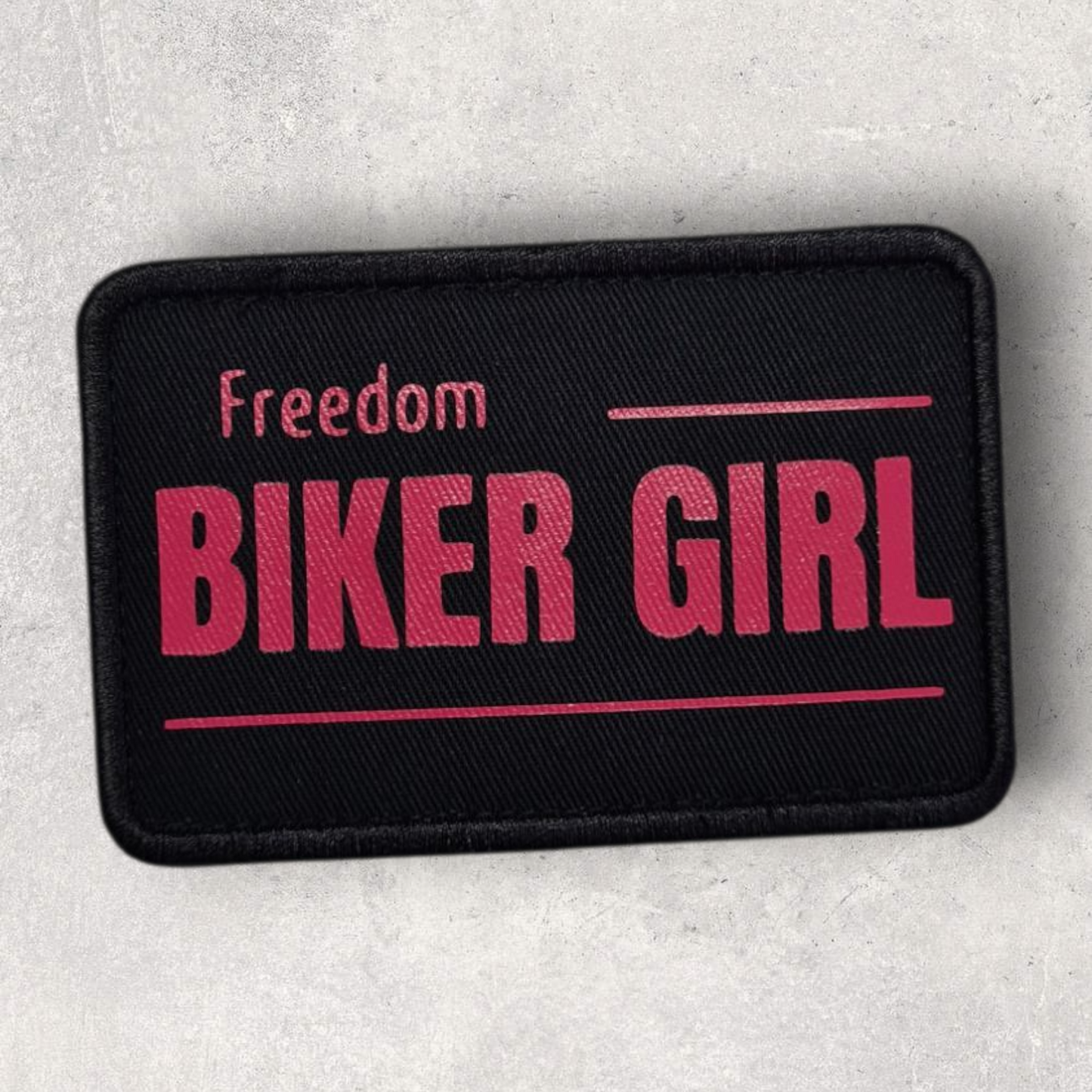 Patch amovible " Freedom biker girl "