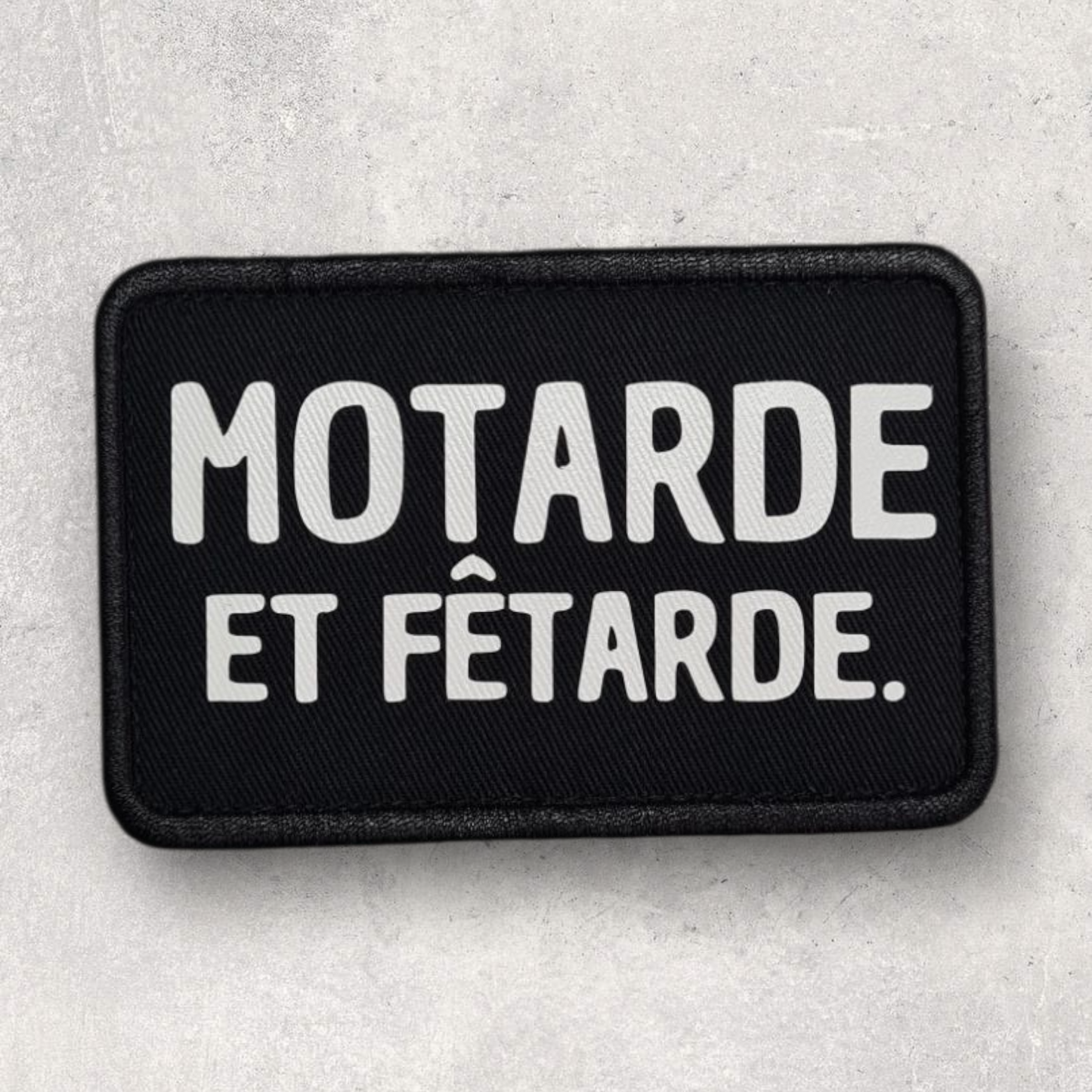 Patch amovible " Motarde et fêtarde "