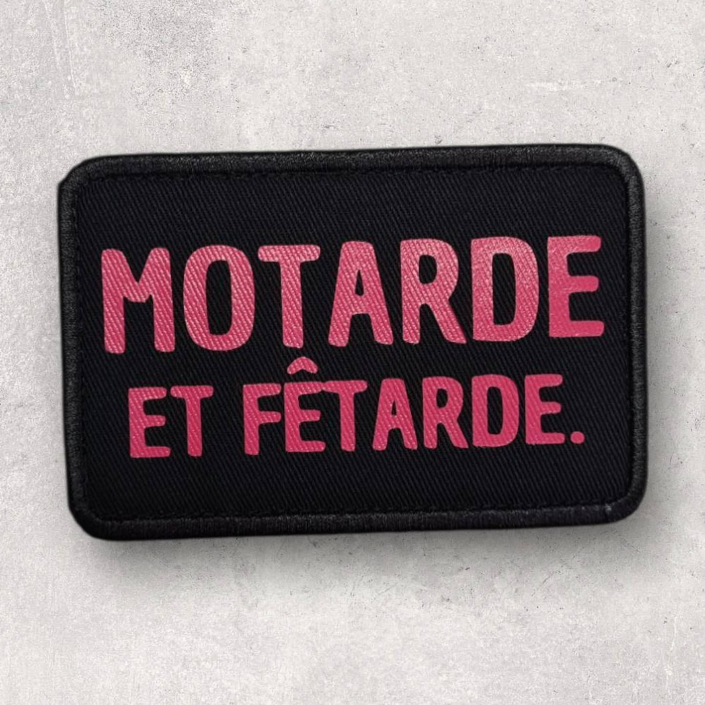 Patch amovible " Motarde et fêtarde "