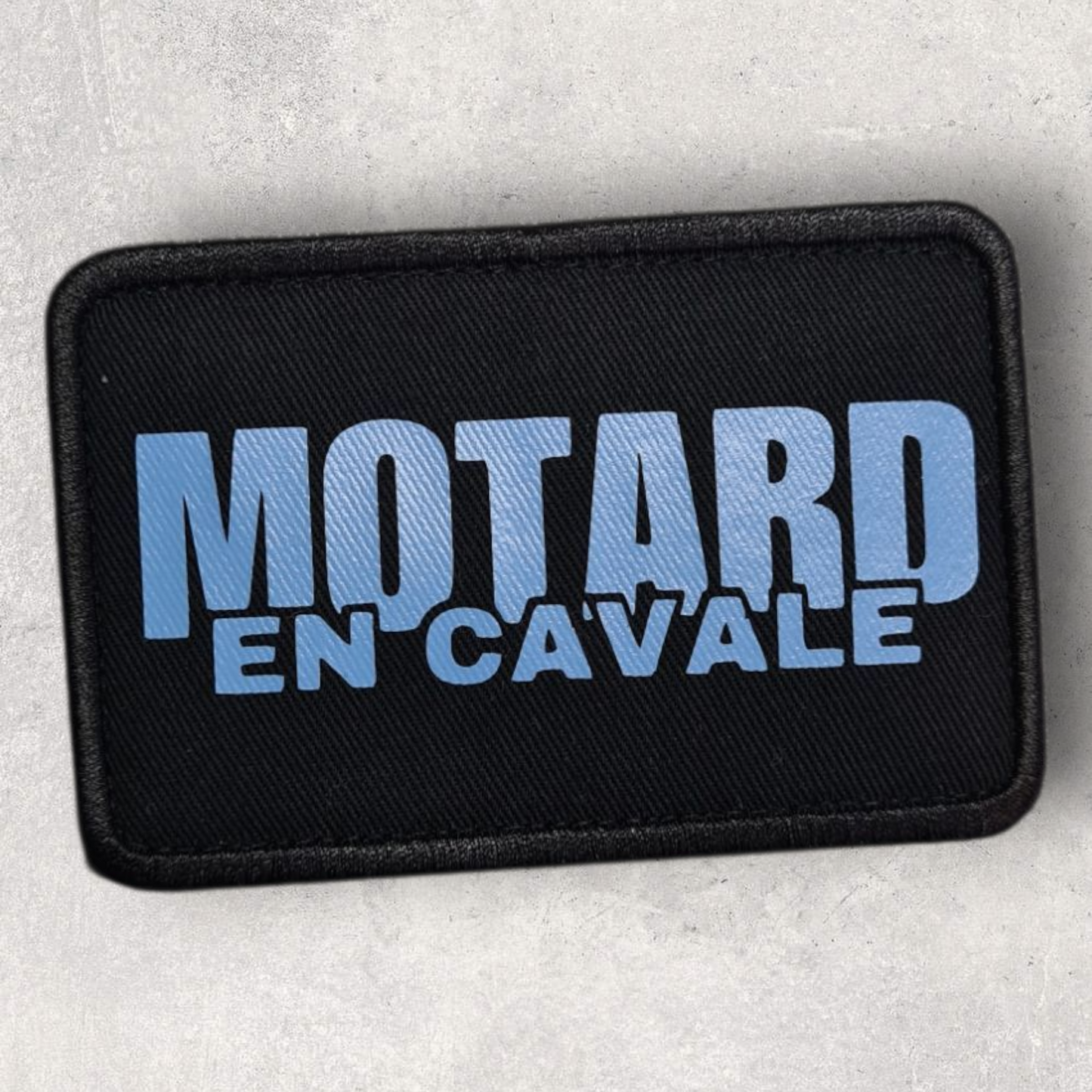 Patch amovible " Motard en cavale "