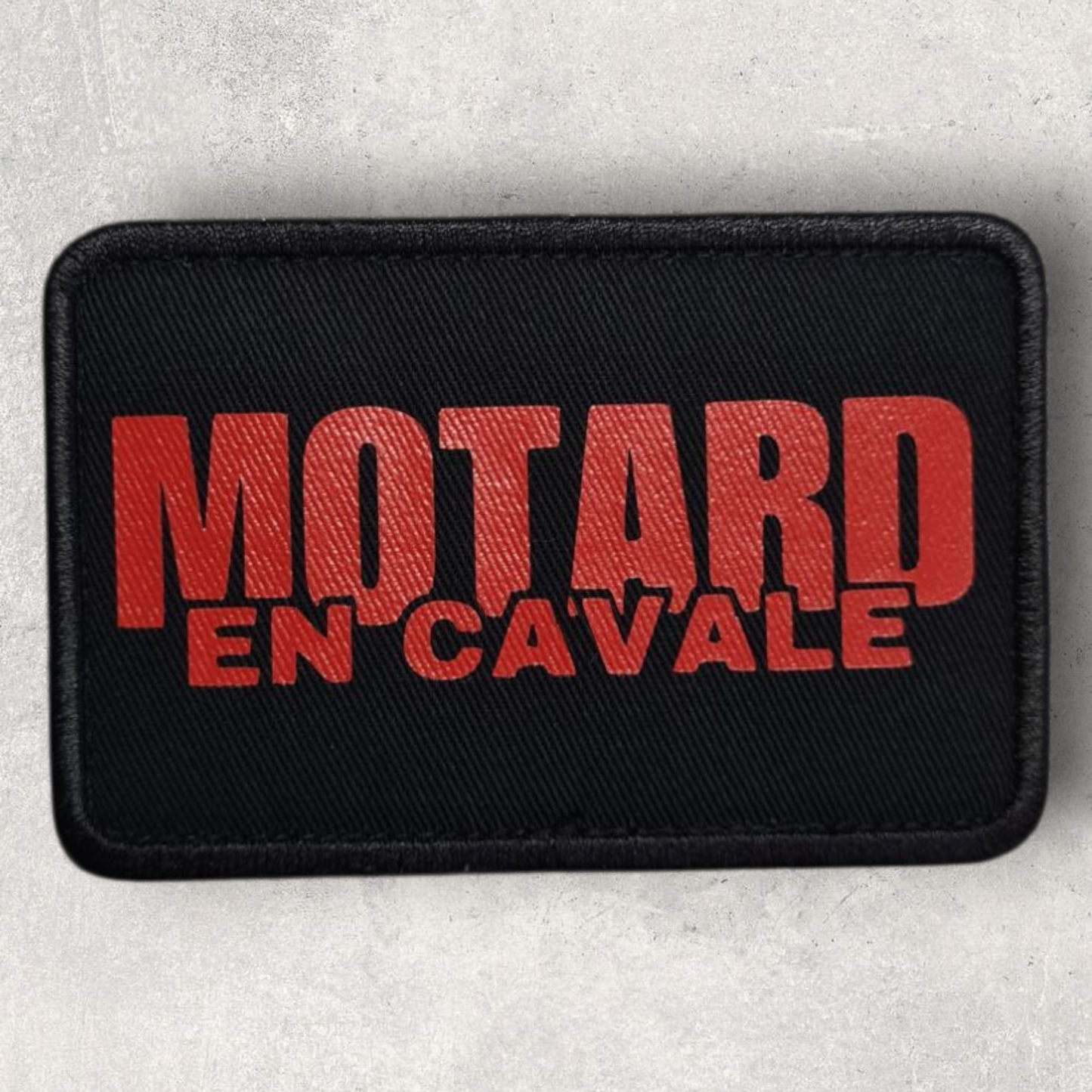 Patch amovible " Motard en cavale "