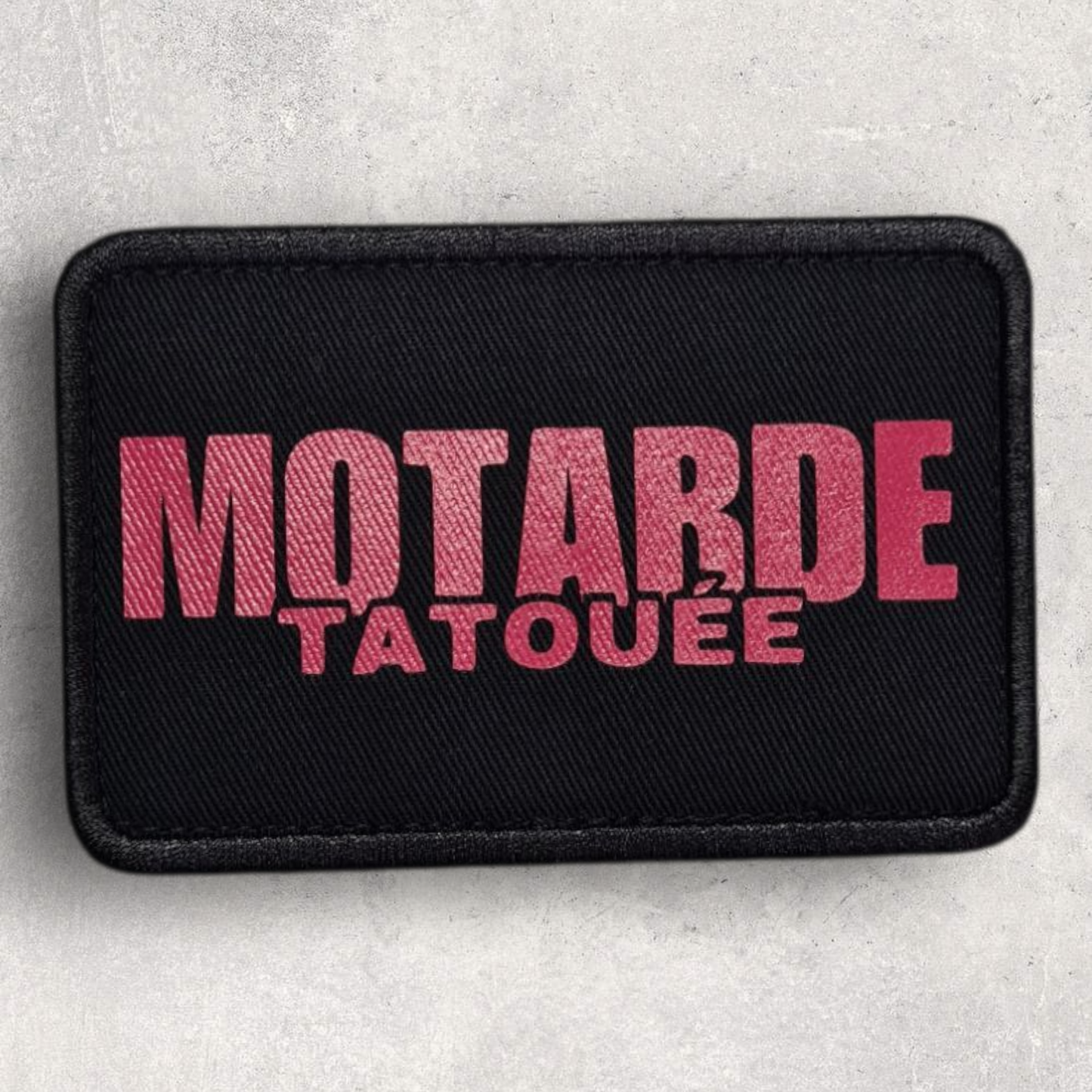 Patch amovible " Motarde tatouée "