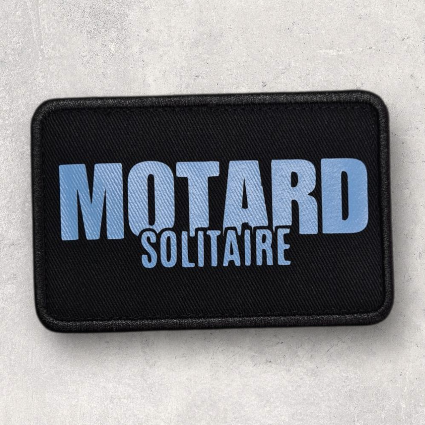 Patch amovible " Motard solitaire "