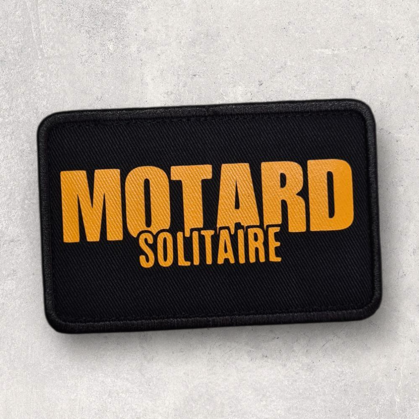 Patch amovible " Motard solitaire "