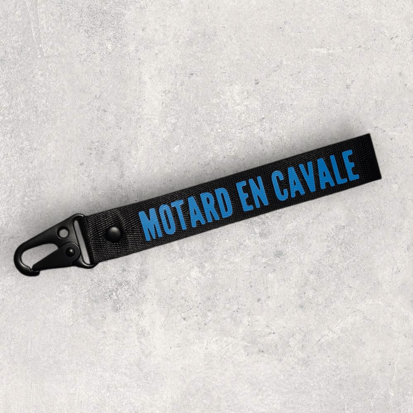 Porte-clés " Motard en cavale "