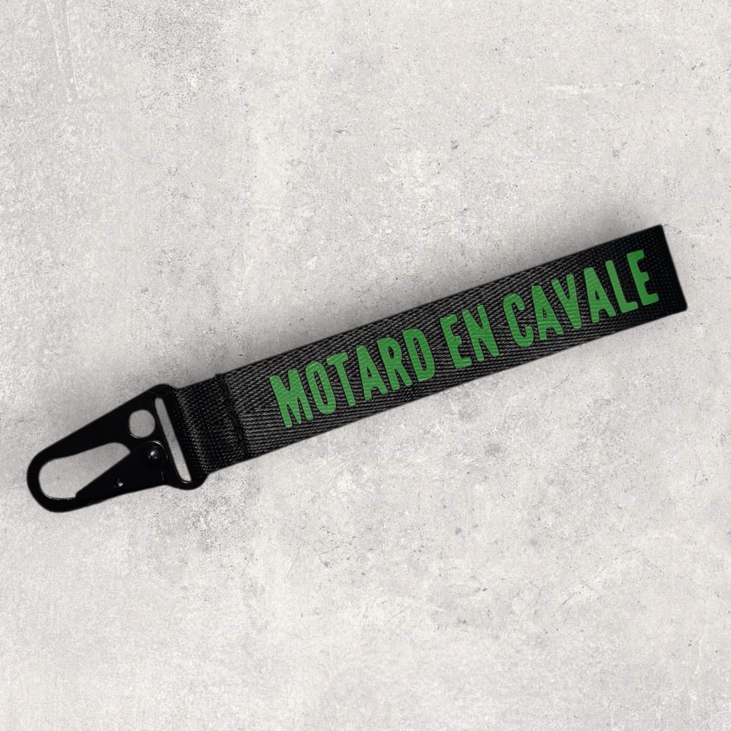 Porte-clés " Motard en cavale "