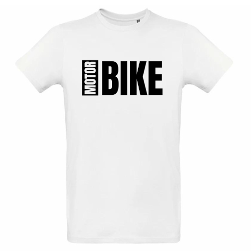 T-shirt moto homme blanc