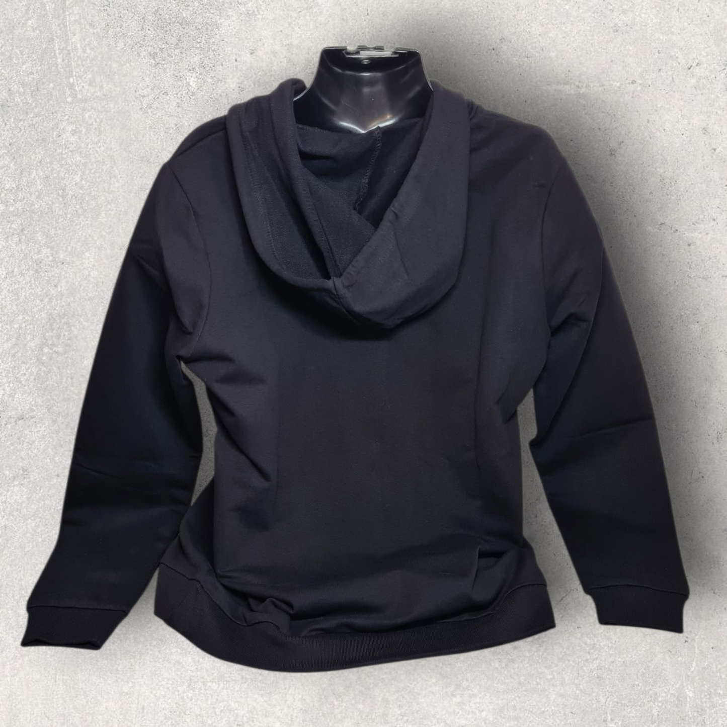 Sweat à capuche noir " Ma moto est plus fiable que mon ex "
