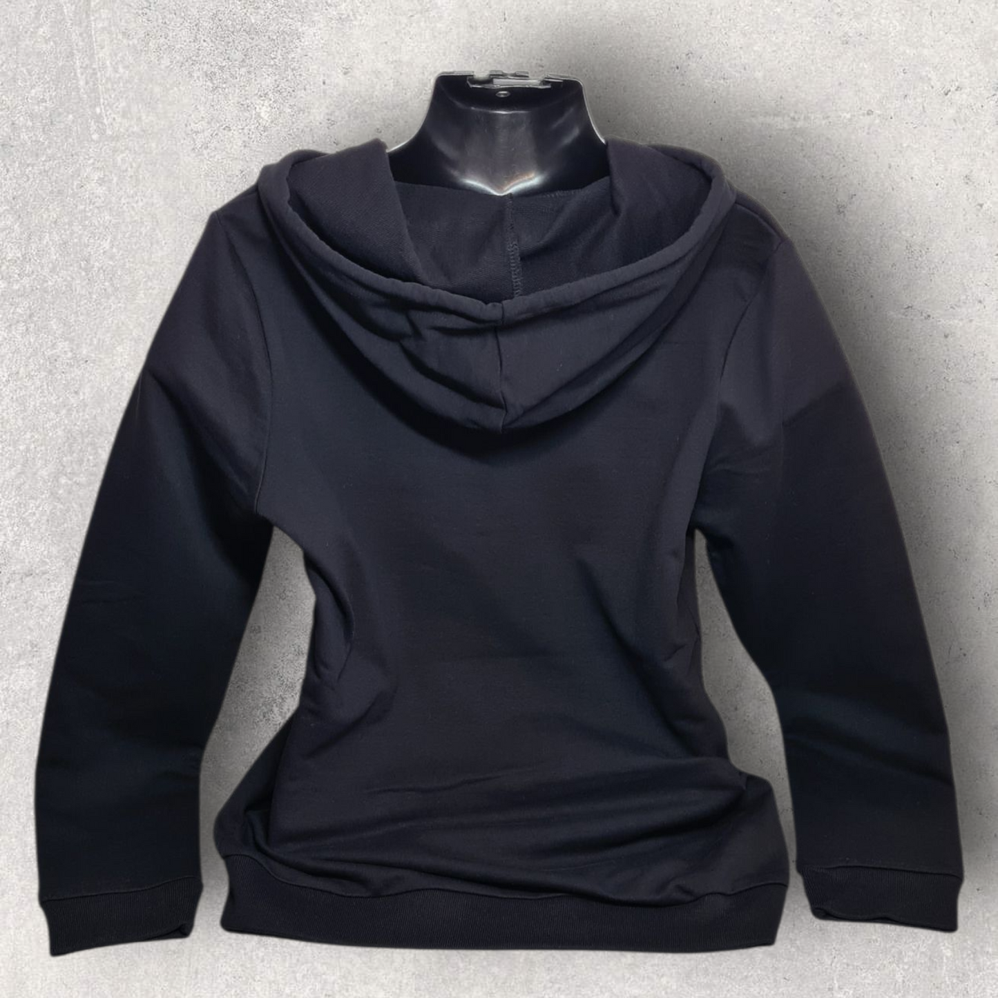 Sweat à capuche noir femme " Motarde Française "