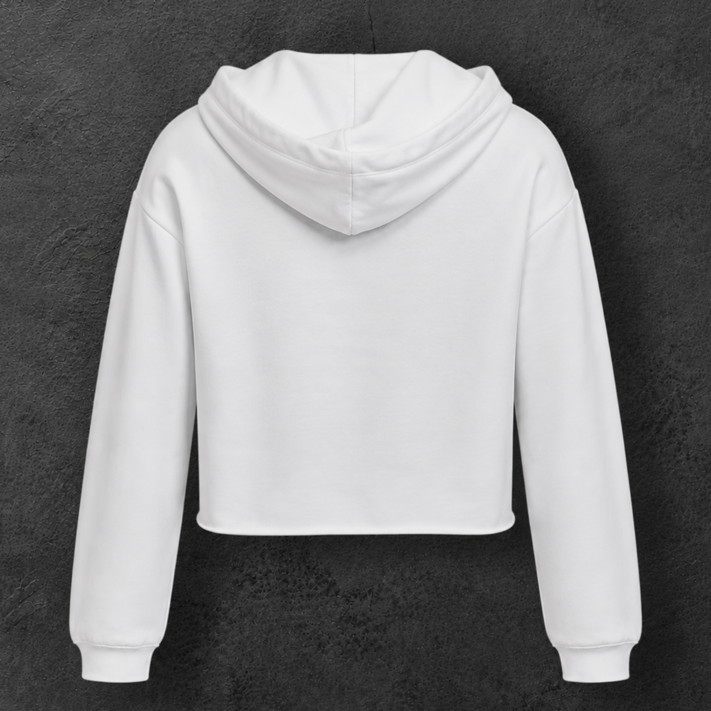 Sweat court à capuche " Motarde insolente " rose velours