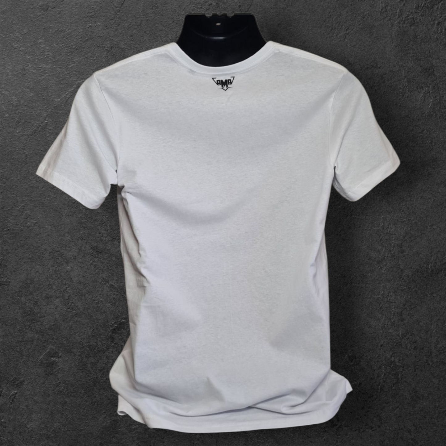 T-shirt blanc à manche courte homme " I love bike and peach " pour motard