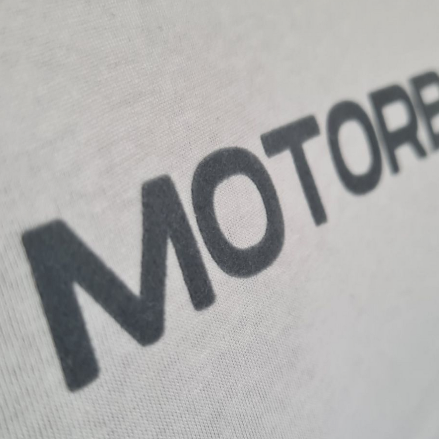 T-shirt blanc à manche courte homme " Motorbike " gris velours