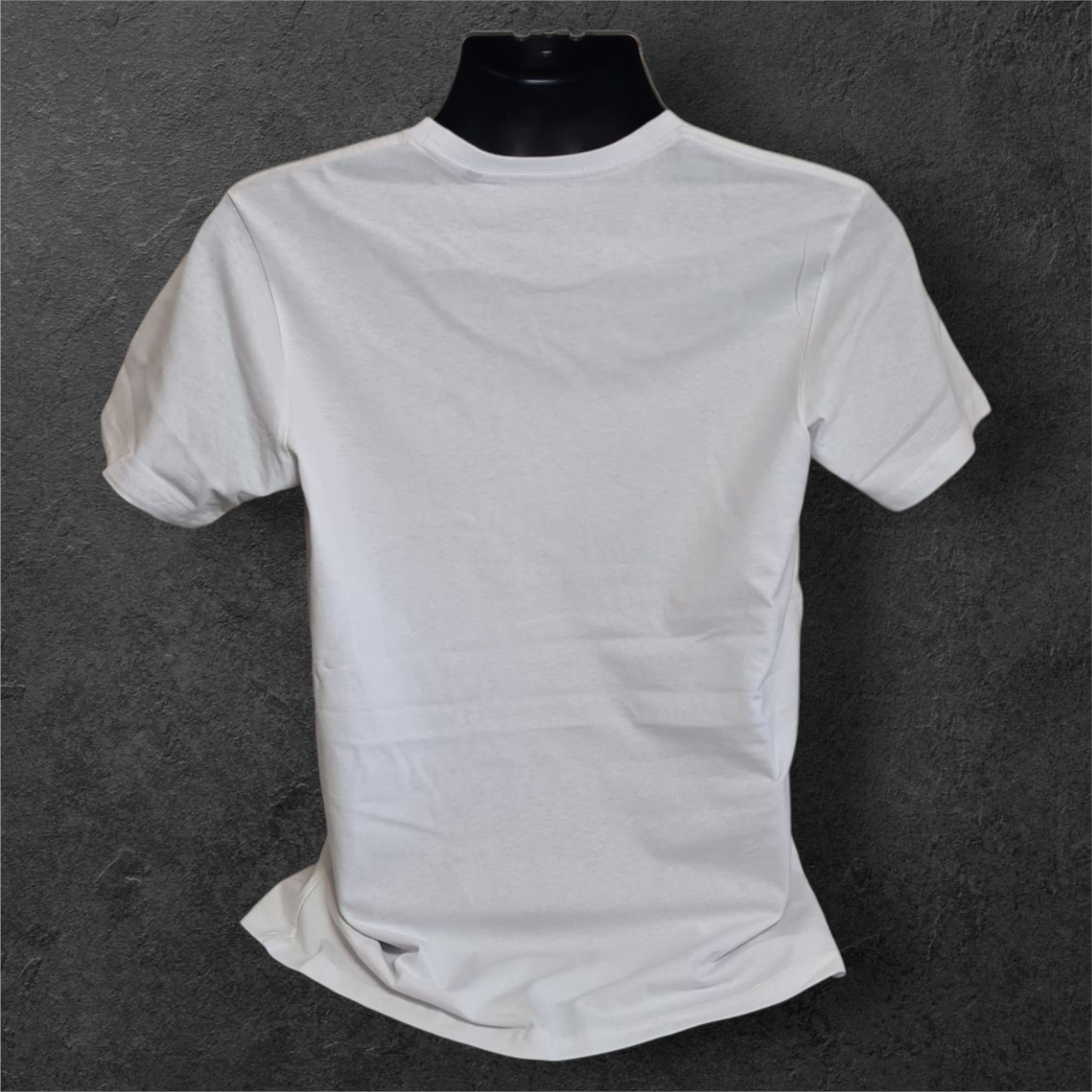 T-shirt blanc à manche courte homme " Adopte un motard "
