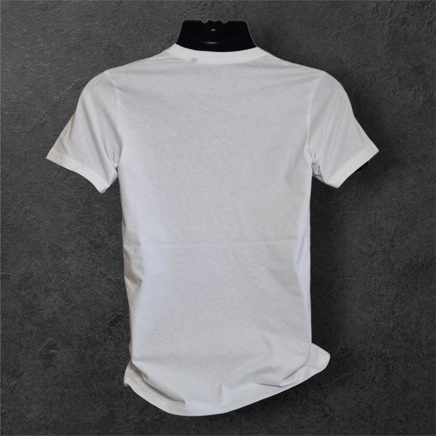 T-shirt blanc à manche courte homme " Motard insolent " bleu marine