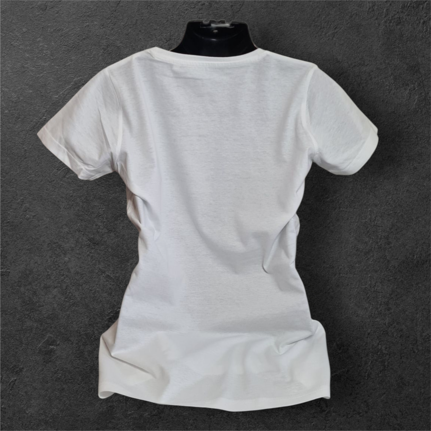T-shirt blanc femme à manche courte " 2wheels motorbike 2025 " pour motarde