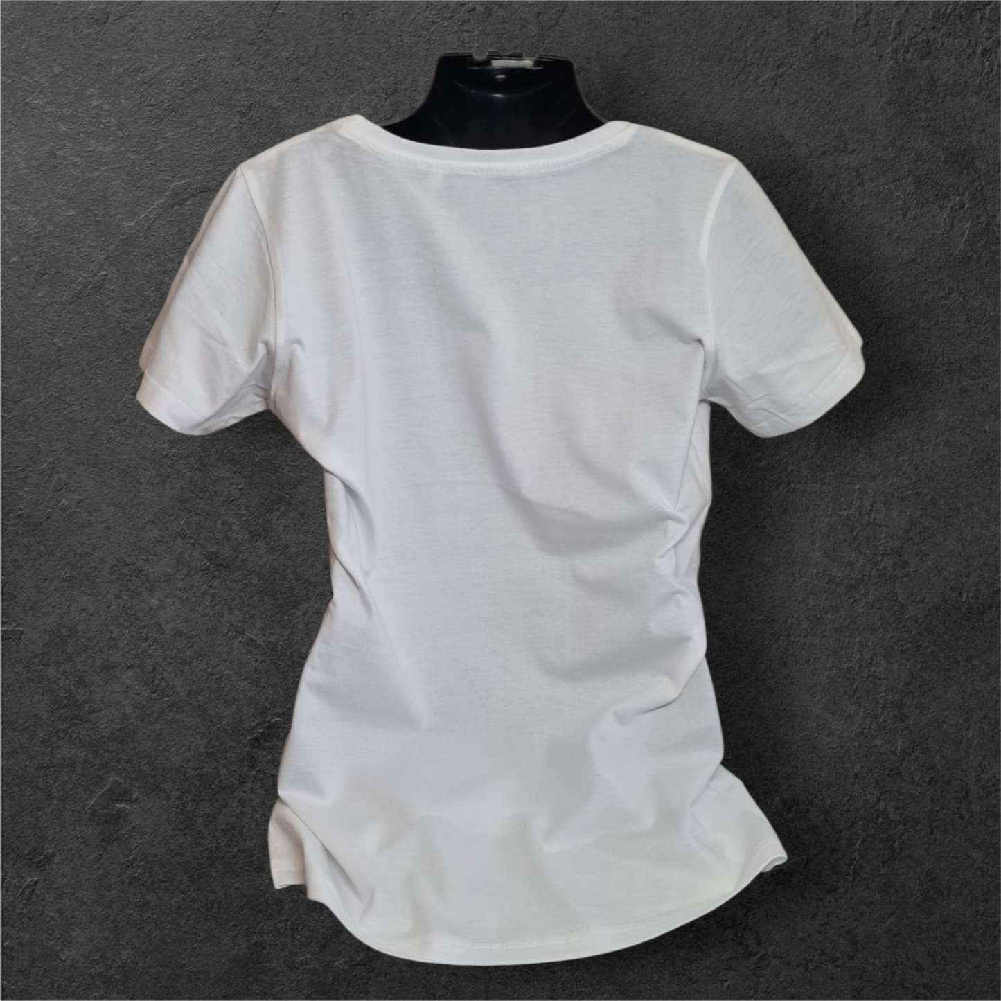 T-shirt blanc femme à manche courte " Biker girl " pour motarde