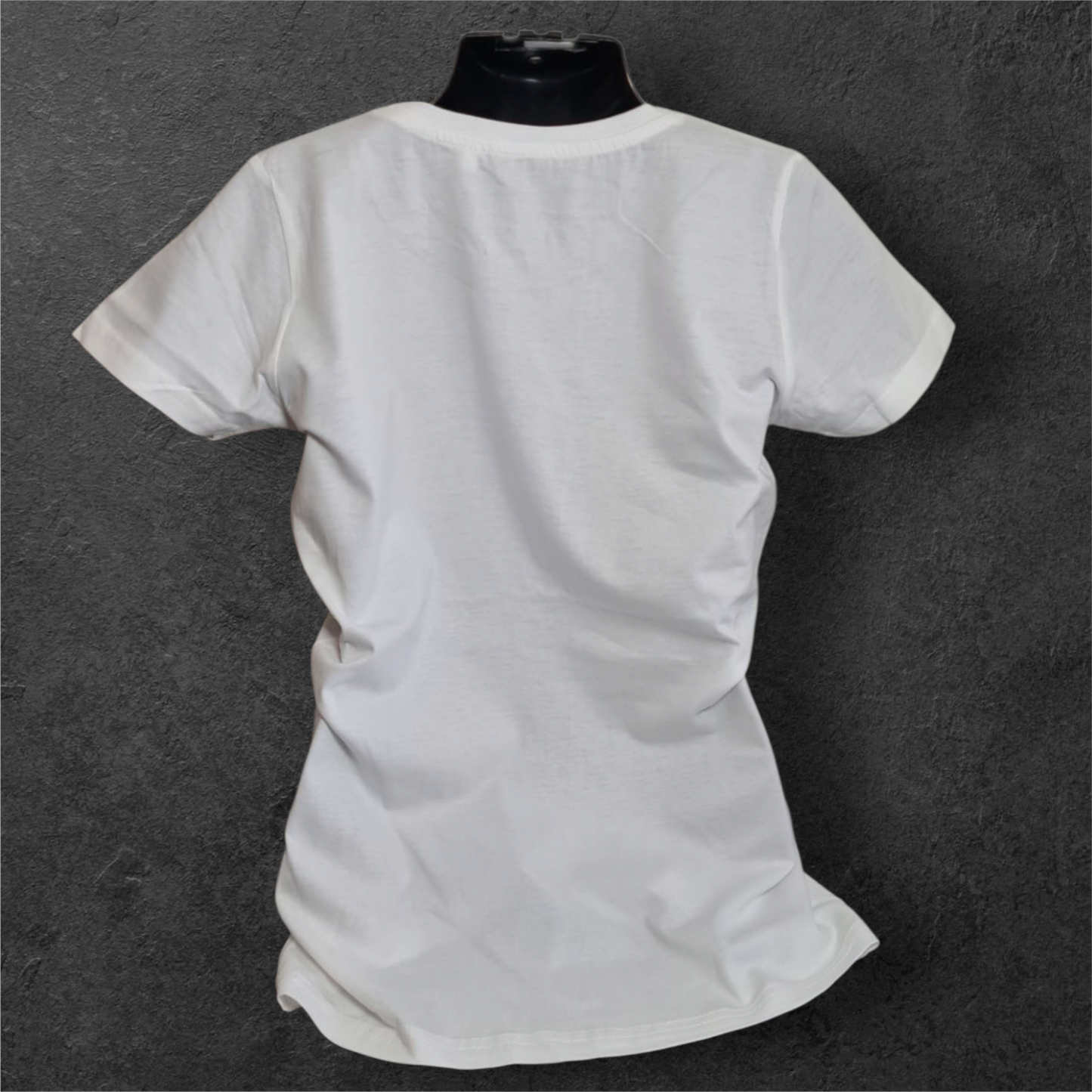 T-shirt blanc femme à manche courte " Motarde de france "