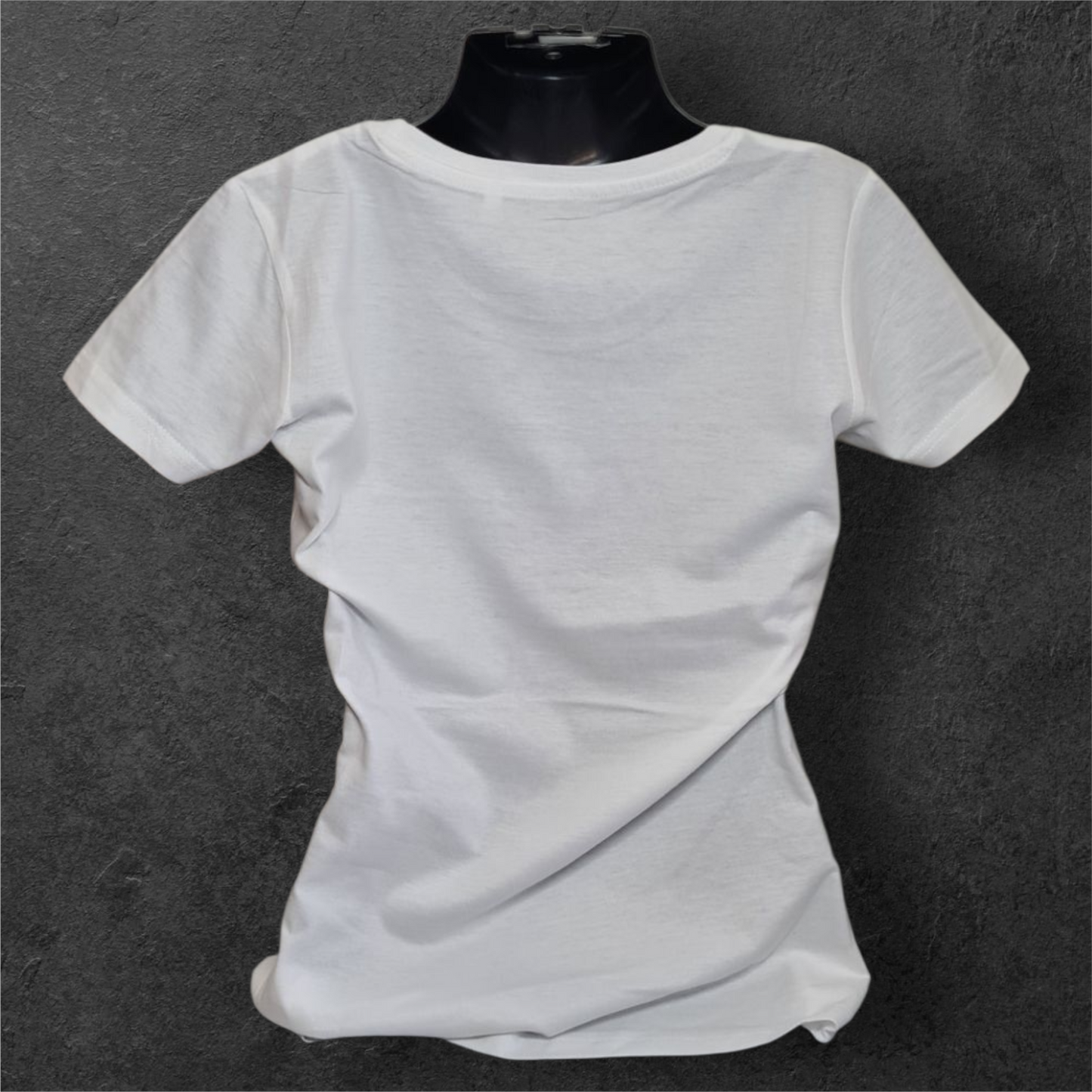 T-shirt blanc femme à manche courte " Motogirl " gris velours pour motarde