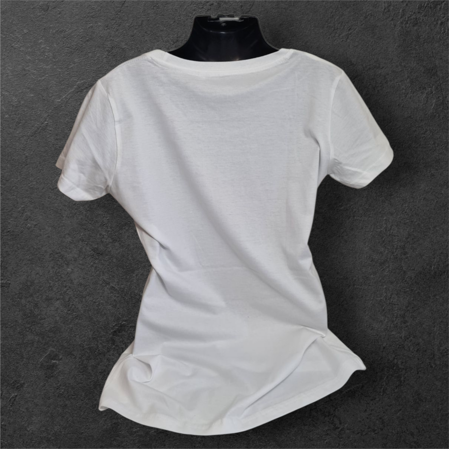 T-shirt blanc femme à manche courte nuage " Rideuse et râleuse " humour pour motarde