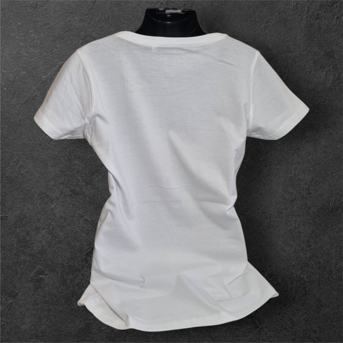 T-shirt blanc pour femme nuage " Biker girl "
