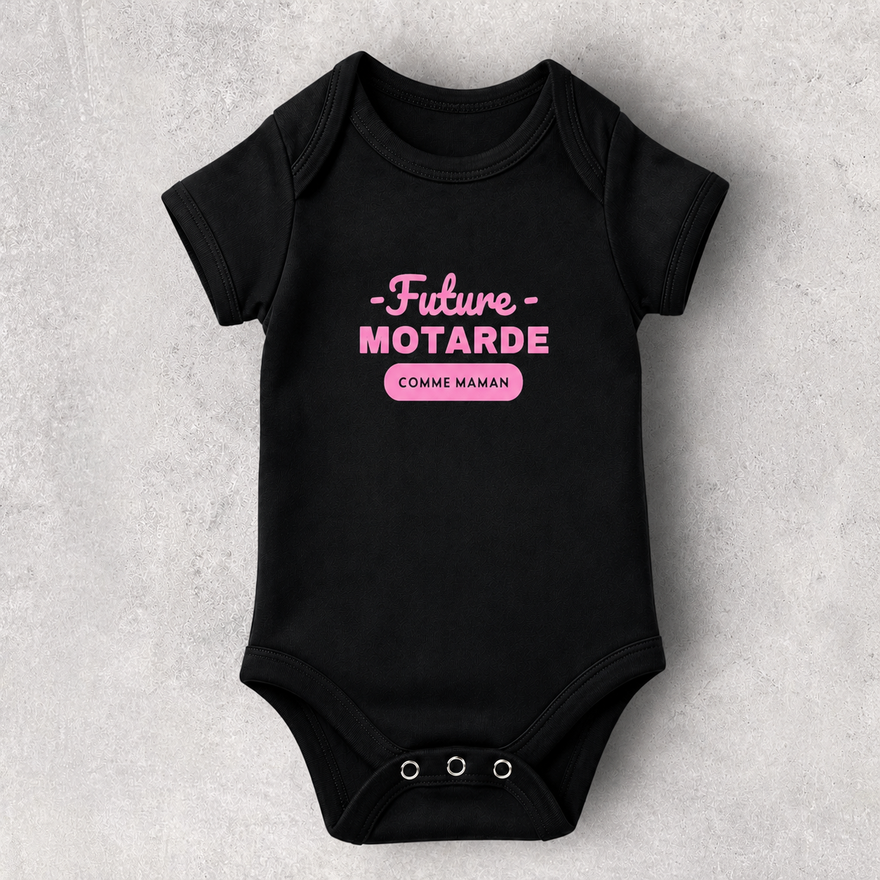 Body bébé fille " Future motarde comme maman "