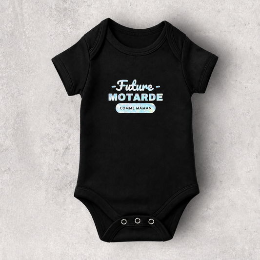 Body bébé fille " Future motarde comme maman "
