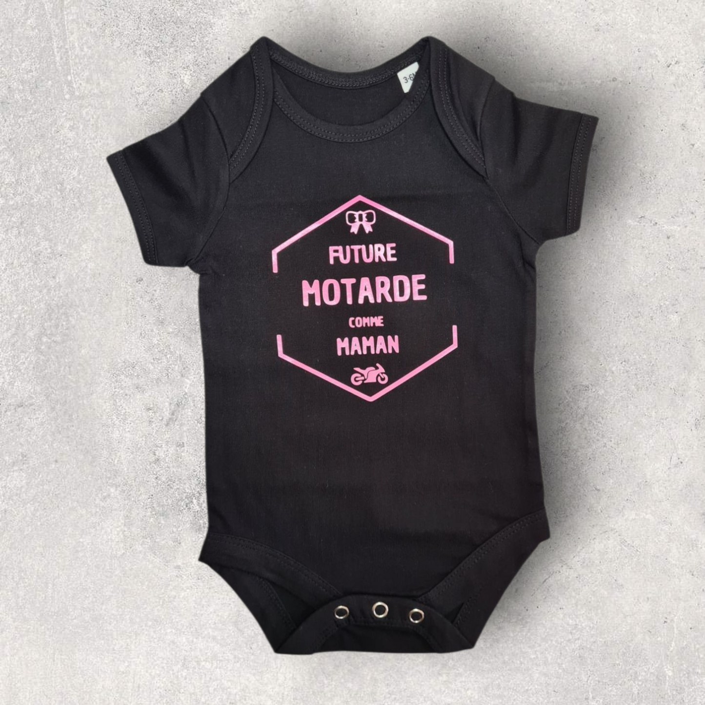 Body bébé fille " Future motarde comme maman "