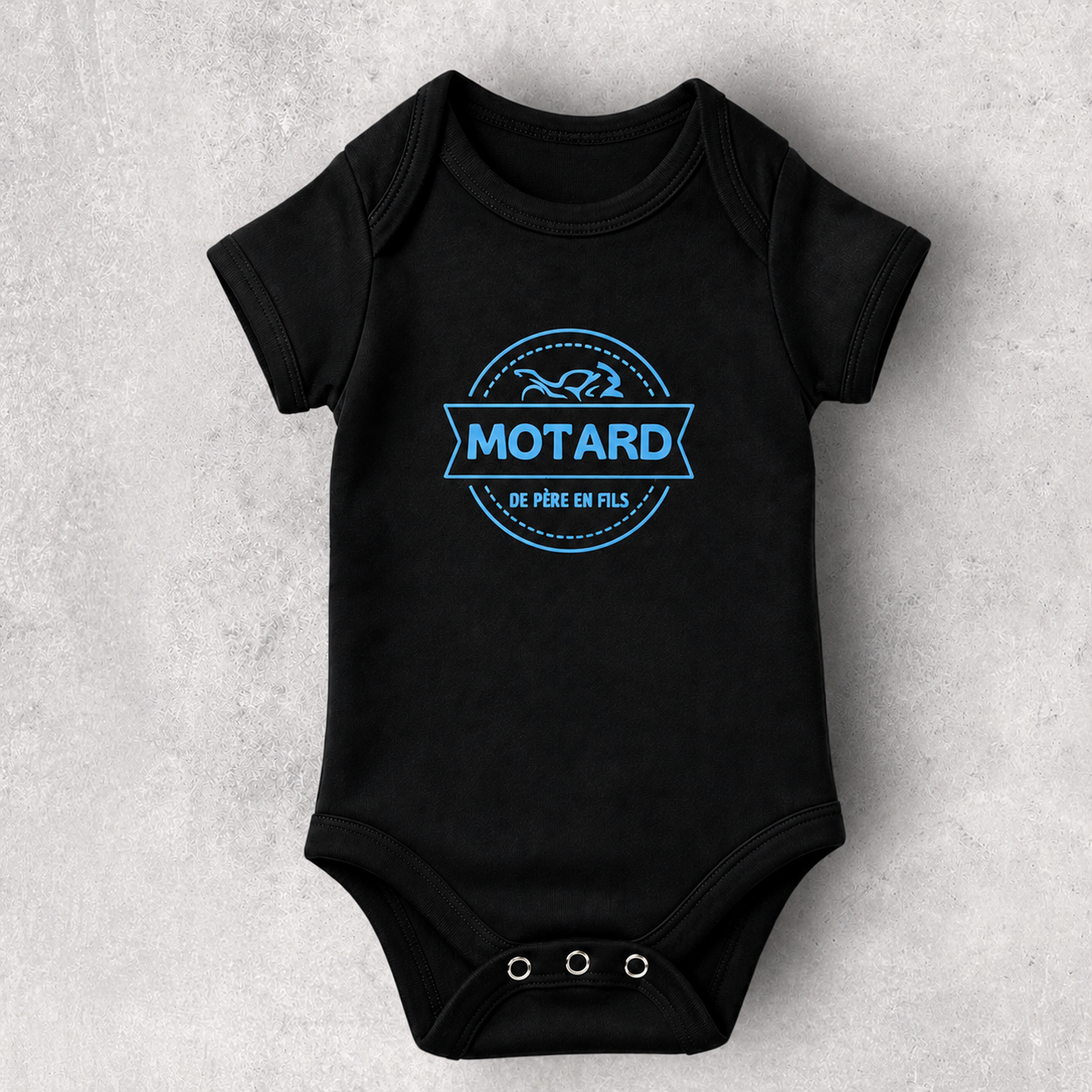 Body bébé garçon " Motard de père en fils "