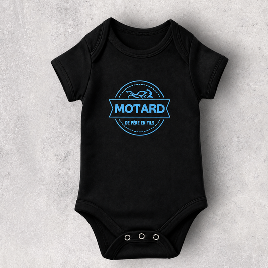 Body bébé garçon " Motard de père en fils "