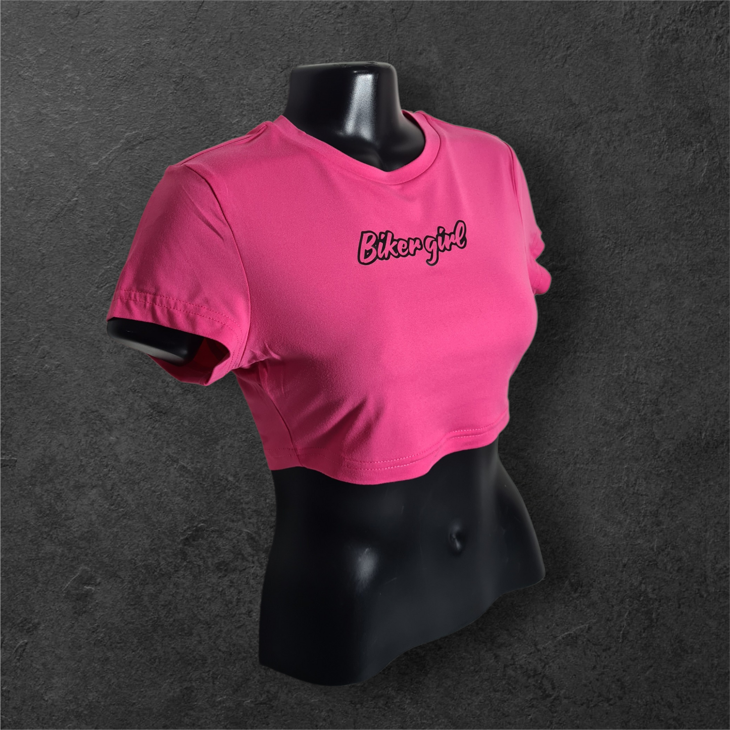Crop top " Bikergirl "