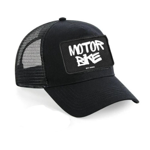 Casquette pour motard et motarde avec empiècement amovible " Motorbike "