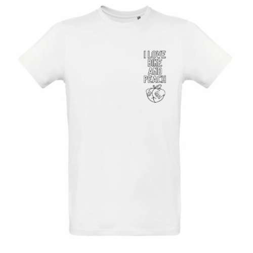 T-shirt " I love bike and peach "