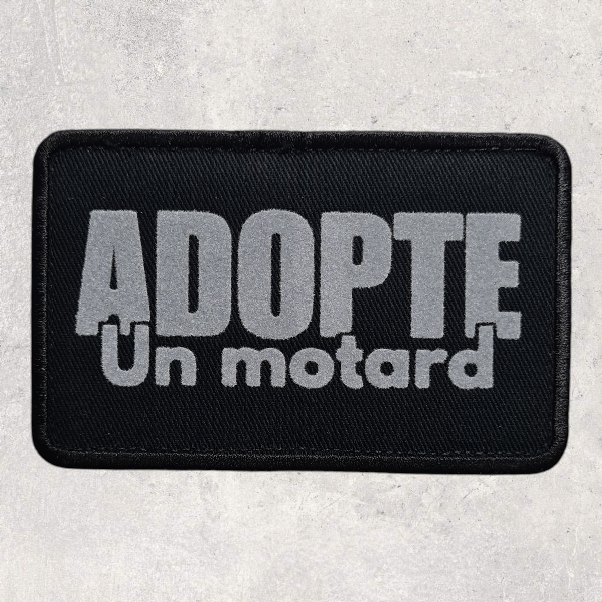 Patch amovible " Adopte un motard "
