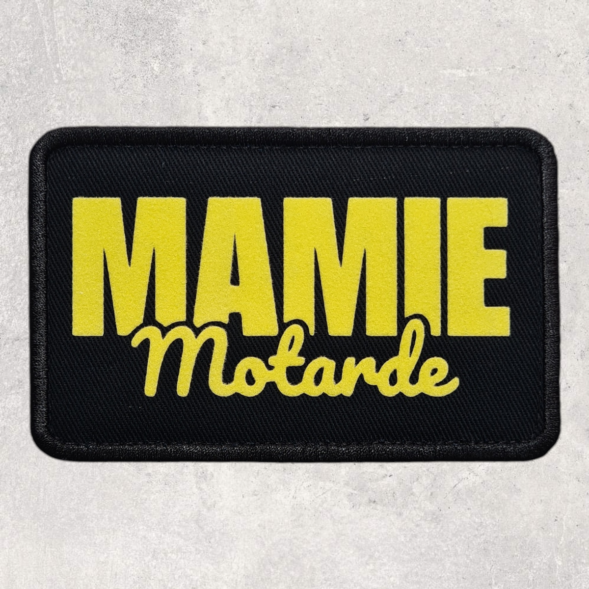 Patch amovible " Mamie motarde "