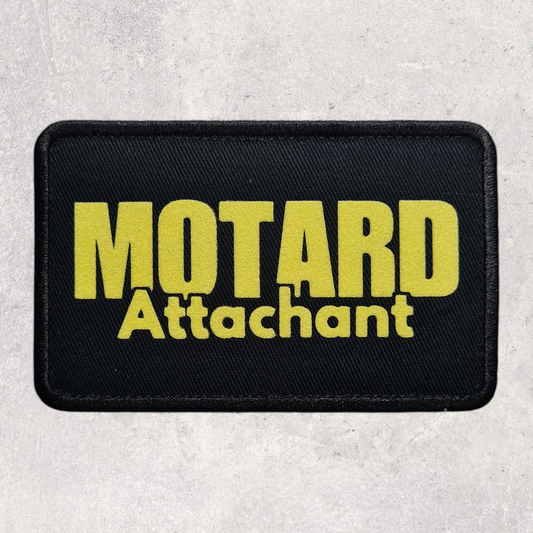 Patch amovible " Motard attachant "