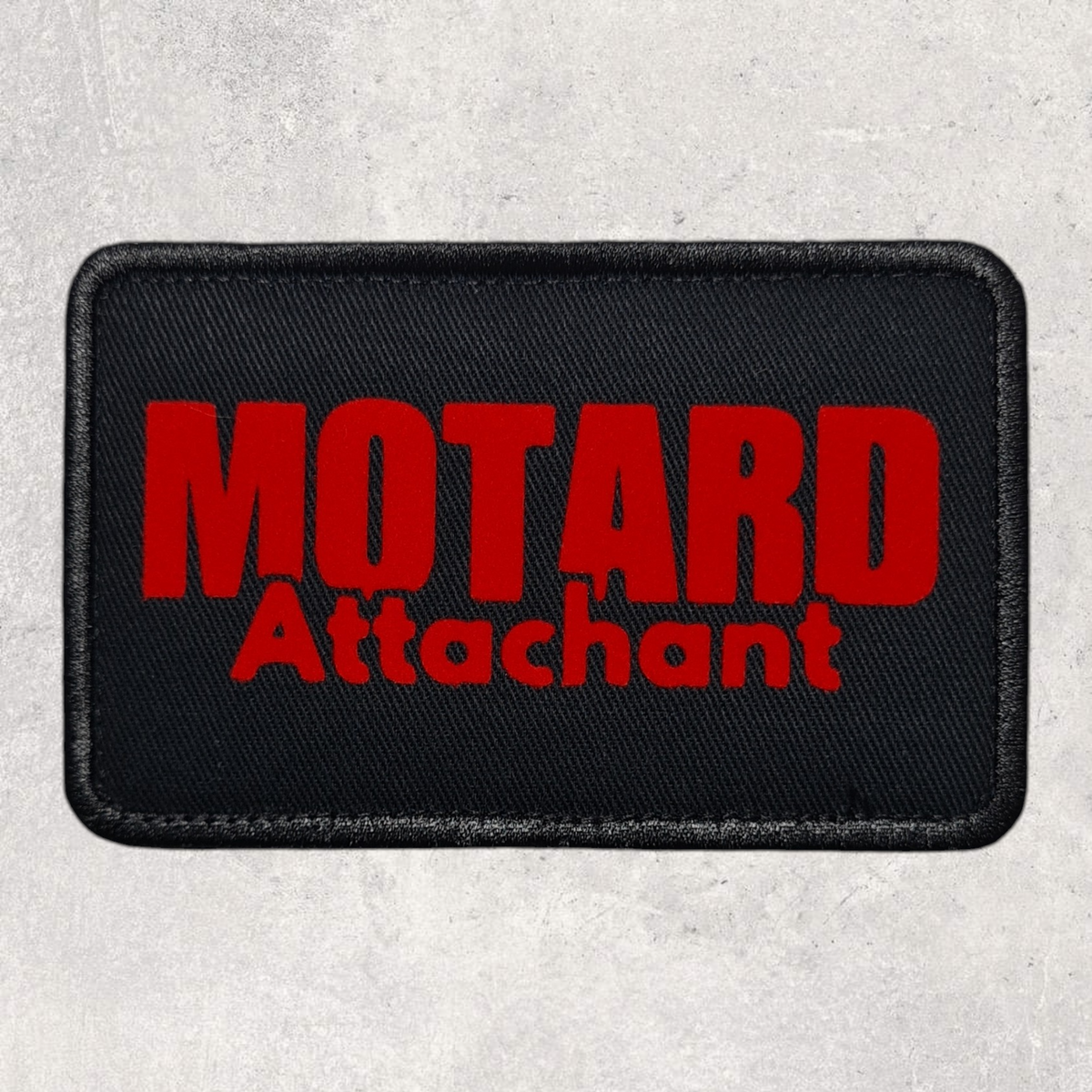 Patch amovible " Motard attachant "