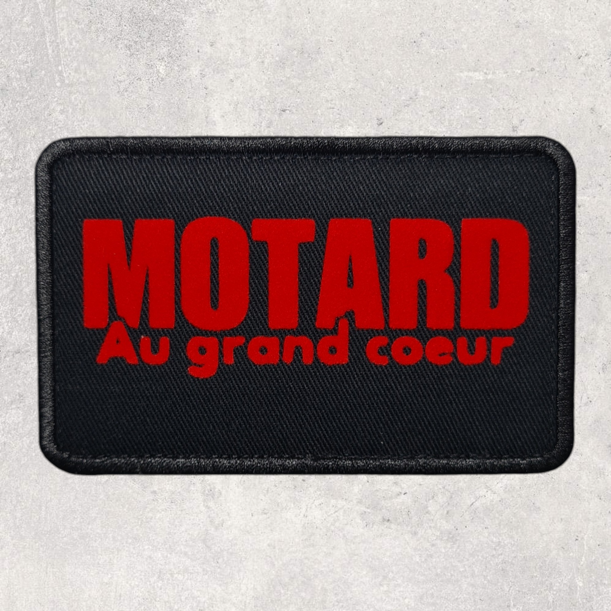 Patch amovible " Motard au grand coeur "