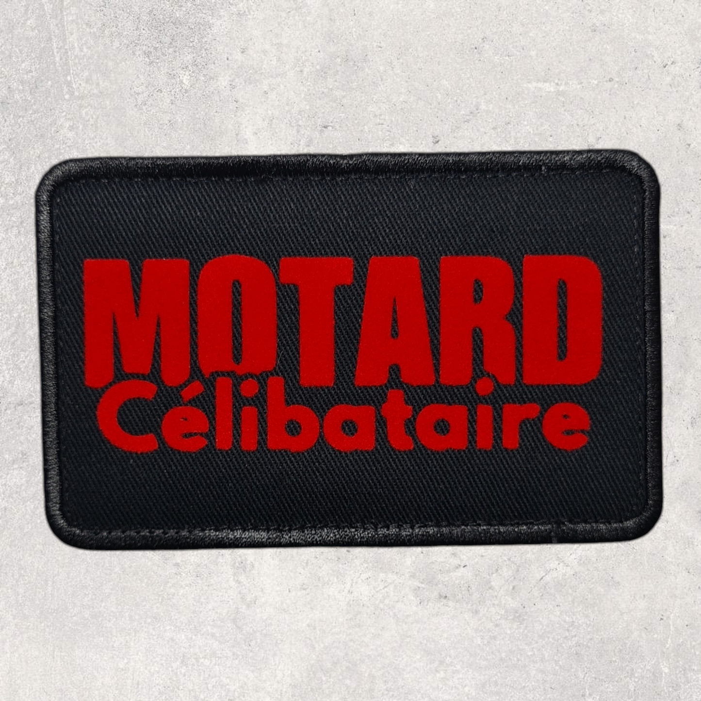 Patch amovible " Motard célibataire "