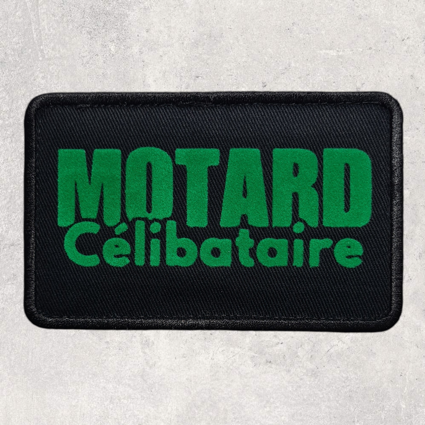 Patch amovible " Motard célibataire "
