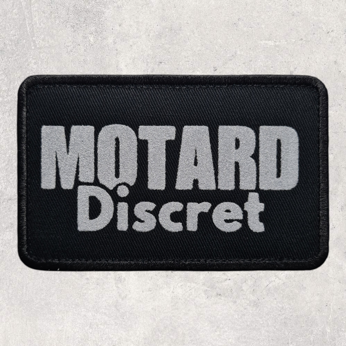 Patch amovible " Motard discret "