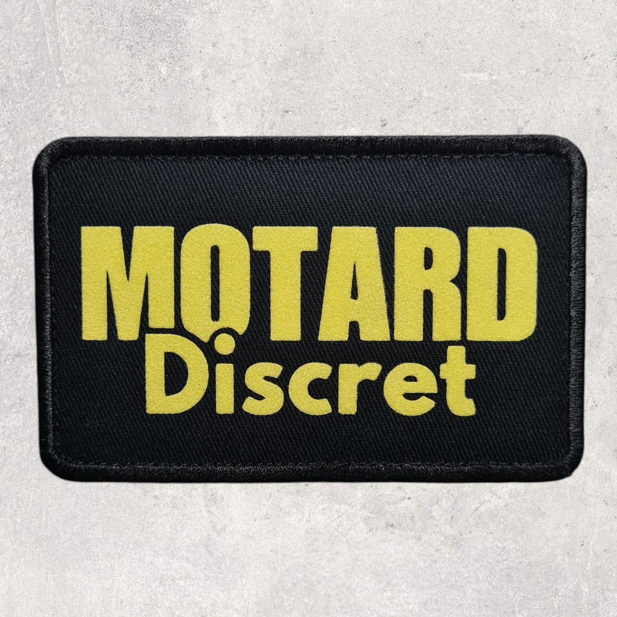 Patch amovible " Motard discret "