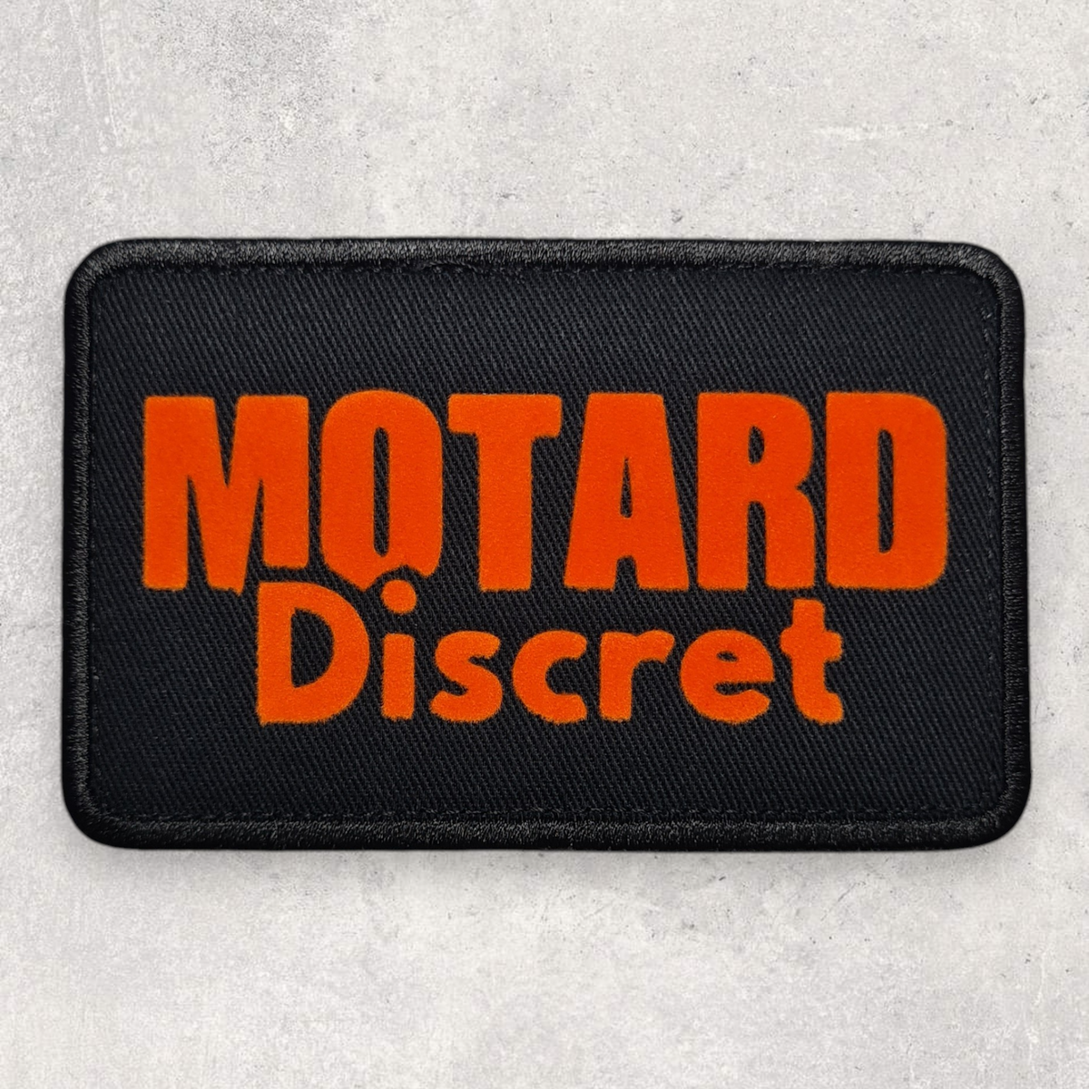 Patch amovible " Motard discret "