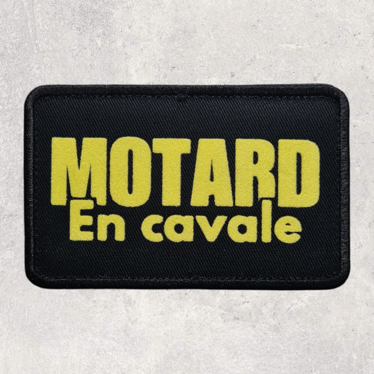 Patch amovible " Motard en cavale "