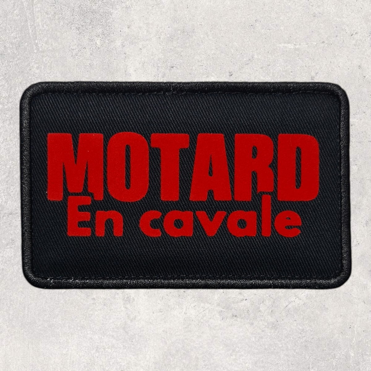 Patch amovible " Motard en cavale "