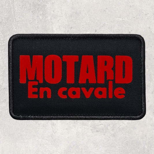 Patch amovible " Motard en cavale "