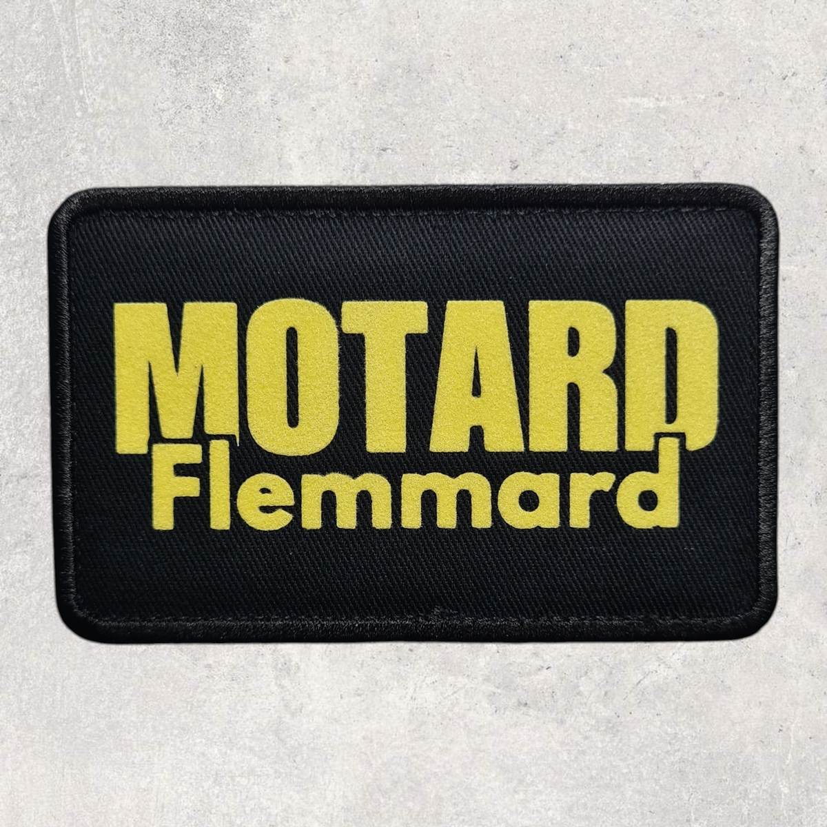 Patch amovible " Motard flemmard "